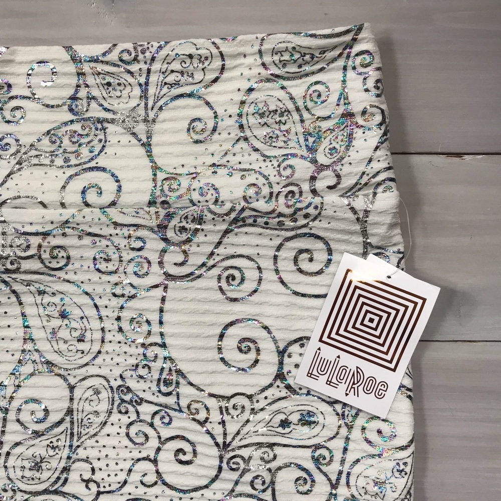 Lularoe Elegant Cassie Skirt XL White Pencil Skirt